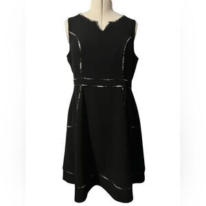 ModCloth Dress Size XL Retro Mod A Line Plaid Piping Fall Winter